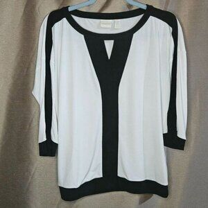 Chico's, Black, White , Top, Size: 1